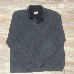 Marine Layer Charcoal/Navy Clayton Textured Pullover. Sold out online Size XL